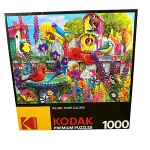 Bird Bath Garden 1000 Piece Kodak Premium Jigsaw Puzzle